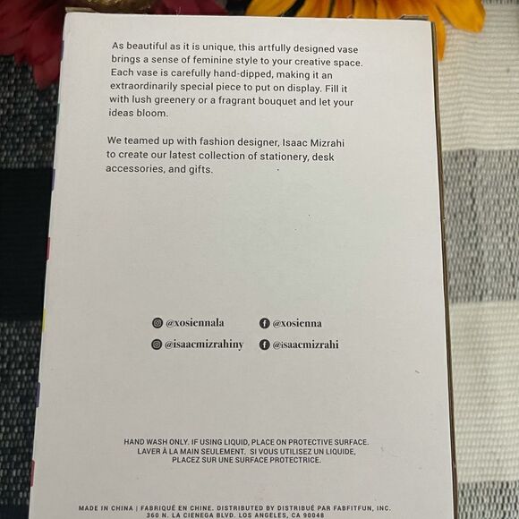Isaac Mizrahi XO Sienna Ceramic Vase - Picture 7 of 7